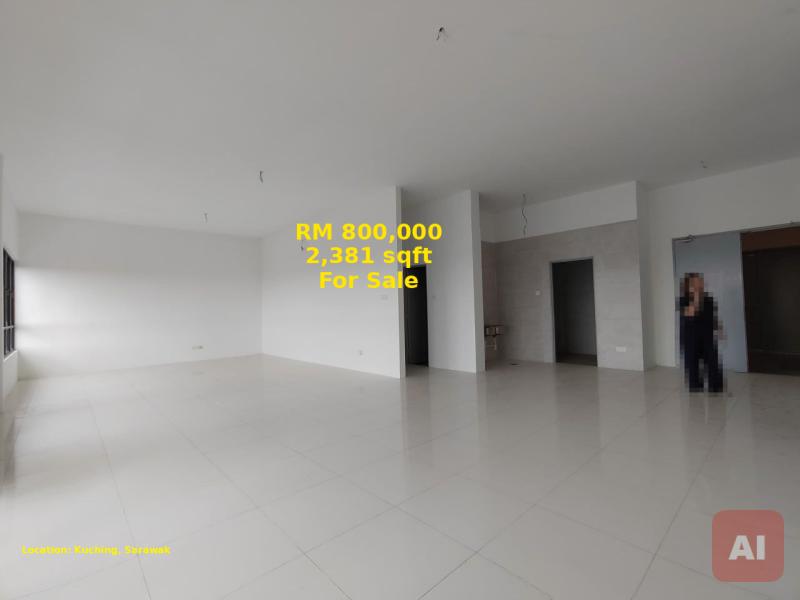 Penthouse at P Residence, Jalan Batu Kawah — 4 Bedrooms, Level 9