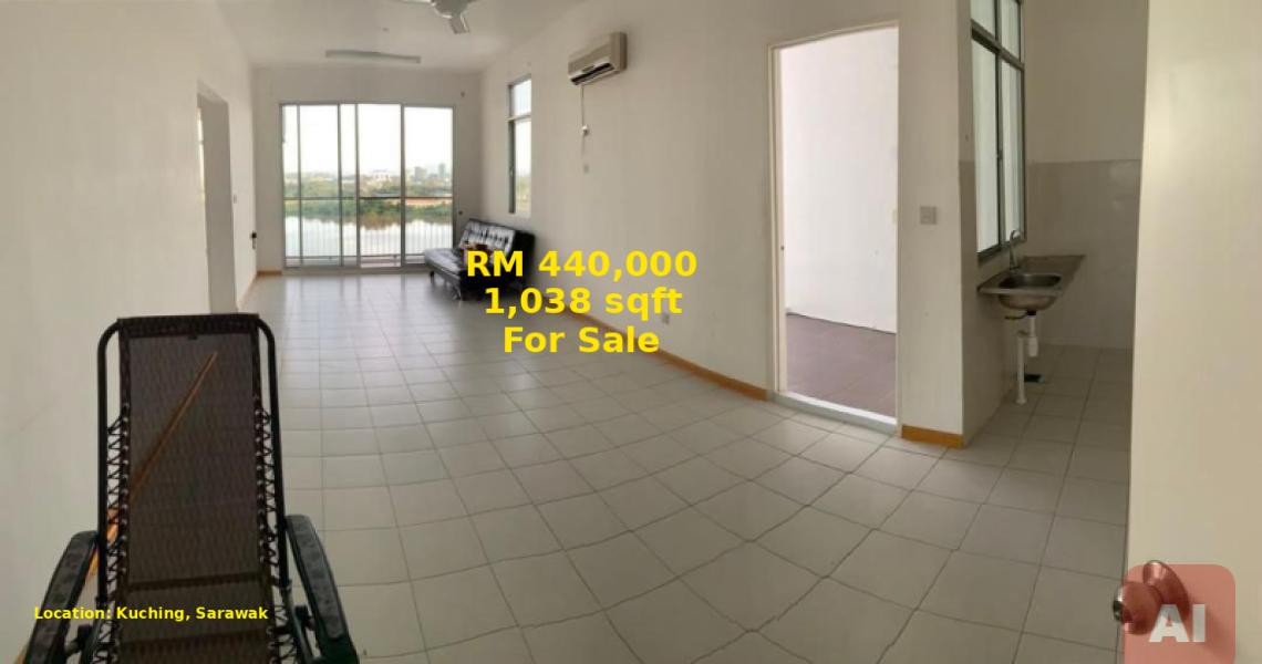 3-Bedroom Apartment for Sale at Prima Bintawa, Kuching