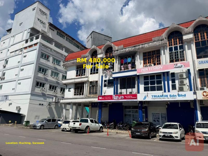Intermediate Shoplot for Sale Behind Penview Hotel, Kuching